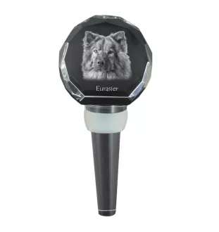 Eurasier grubszy stopper do wina z psem Art-Dog