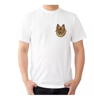 Eurasian, Eurasier - dog-shaped patch, embroidered patch, unique decoration for Art-Dog backpack