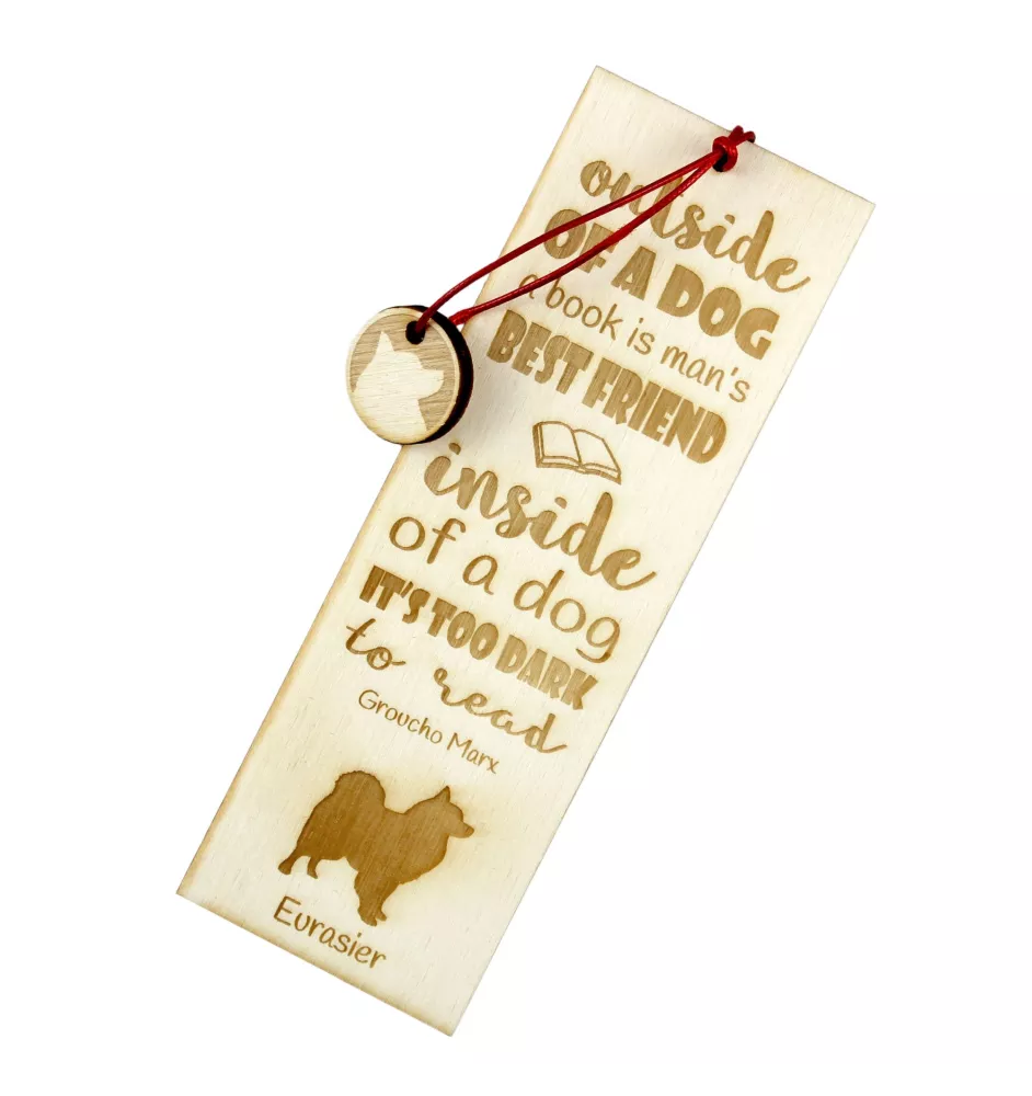 Eurasier - marque-page pour livre avec chien, marque-page personnalisé, cadeau pour les amateurs de livres de la marque Art-Dog