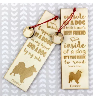 Eurasier - Lesezeichen mit Hund, personalisiertes Lesezeichen, Geschenk für Bücherwurm von der Marke Art-Dog