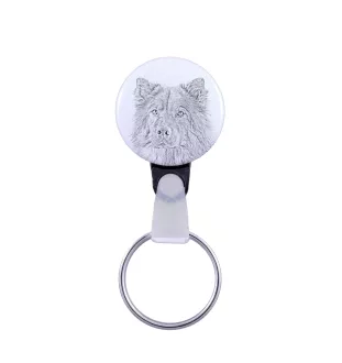 Eurasier - porte-clés avec l'image d'un chien, pendentif avec la propre graphique de la marque Art-Dog