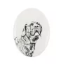 Fila Brasileiro - une plaque commémorative avec une photo de chien, une plaque funéraire avec une impression, une plaque ovale personnalisée de la marque Art-Dog