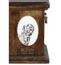 Fila Brasileiro - commemorative plaque with a photo of a dog, tombstone with a print, personalized oval plaque from the Art-Dog brand