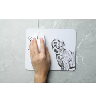 Fila Brasileiro - mouse pad with print, personalized dog-themed mouse pad, unique gadget for an office worker by Art-Dog brand