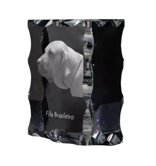 Fila Brasileiro ramka kryształowa z psem Art-Dog