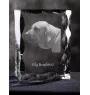 Fila Brasileiro, Brasilianischer Mastiff - Kristall mit einem Hundebild, Glasstatuette mit einem Bild, einzigartiger Bilderrahmen der Marke Art-Dog