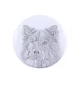 Eurasier przypinka z psem mała Art-Dog
