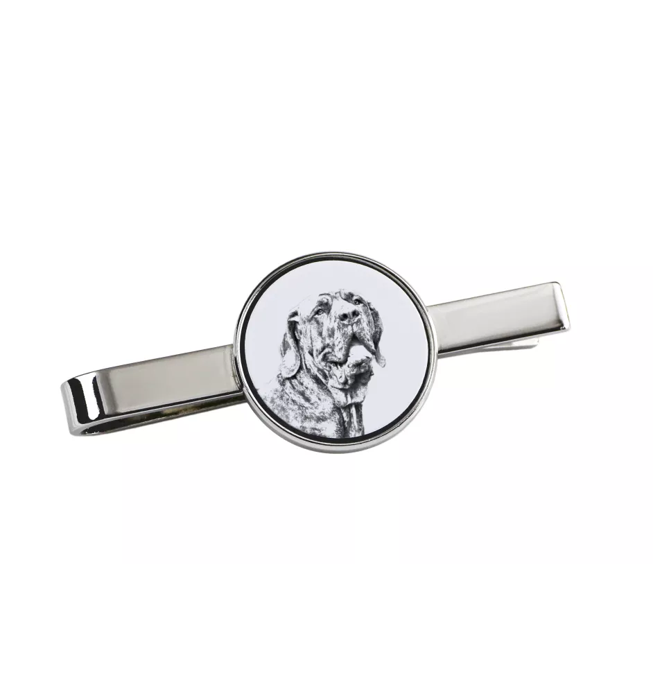 Fila Brasileiro - tie clip with a dog, personalized tie clip, a unique gift for a man from the Art-Dog brand