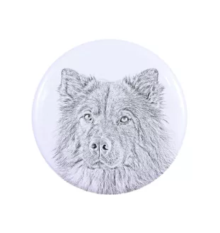 Eurasian, Eurasier - magnet with a dog's pupil, exceptionally light, strong magnet, handmade product by the Art-Dog brand