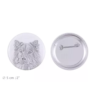 Eurasier - badge avec votre chien, ajoutez votre propre photo, marque Art-Dog