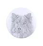 Eurasier - badge avec votre chien, ajoutez votre propre photo, marque Art-Dog
