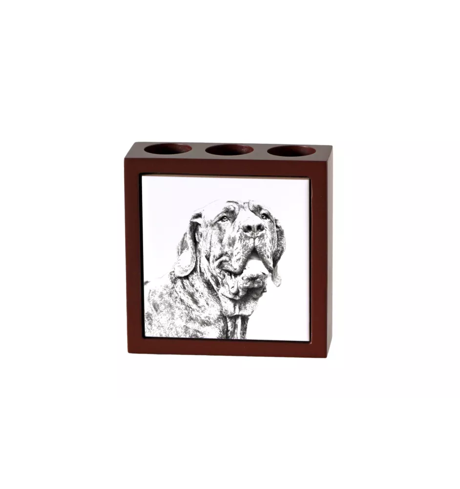 Fila Brasileiro - porte-stylo avec chien, organiseur de bureau avec impression, décoration de bureau personnalisée de la marque Art-Dog
