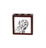 Fila Brasileiro - pen holder with a dog, desk organizer with a print, personalized desk decoration from the Art-Dog brand.