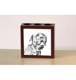 Fila Brasileiro - porte-stylo avec chien, organiseur de bureau avec impression, décoration de bureau personnalisée de la marque Art-Dog