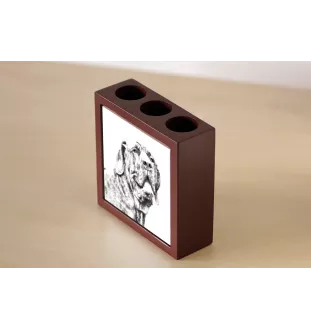 Fila Brasileiro - porte-stylo avec chien, organiseur de bureau avec impression, décoration de bureau personnalisée de la marque Art-Dog