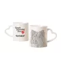 Eurasier - Tasse mit Hund, entzückende Tasse mit herzförmigem Henkel, universelles Geschenk der Marke Art-Dog