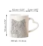 Eurasier - Tasse mit Hund, entzückende Tasse mit herzförmigem Henkel, universelles Geschenk der Marke Art-Dog