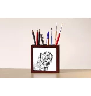 Fila Brasileiro, Brasilianischer Mastiff - Stifthalter mit Hund, Schreibtischorganizer mit Aufdruck, personalisierte Schreibtischdekoration der Marke Art-Dog