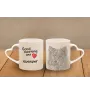 Eurasian, Eurasier - cup with a dog, adorable cup with a heart-shaped handle, universal gift from the Art-Dog brand