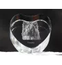 Eurasian, Eurasier - a photo of a dog in crystal, crystal heart, unique photo frame from the Art-Dog brand