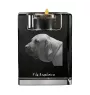 Fila Brasileiro - Candle holder with dog photo, crystal tealight holder, personalised gift by Art-Dog brand