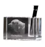 Fila Brasileiro - Pen stand, crystal organiser with dog photo, unique desk decoration by Art-Dog brand