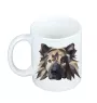 Eurasier - Becher mit einem Bild und dem Schriftzug geometrischer Hund Art-Dog