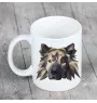 Eurasian, Eurasier - cup with a geometric dog image and the inscription Art-Dog