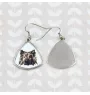 Eurasian, Eurasier - earrings with a picture and the inscription geometric dog Art-Dog