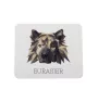 Eurasier - tapis de souris géométrique avec photo et inscription Art-Dog