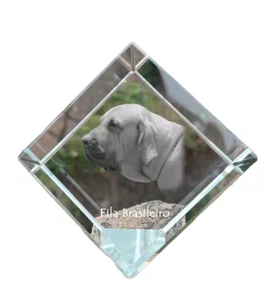 Fila Brasileiro kostka kryształowa z psem Art-Dog