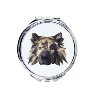 Eurasian, Eurasier - mirror with a geometric design and the brand name Art-Dog
