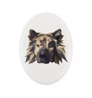 Eurasier płytka geometryczna Art-Dog