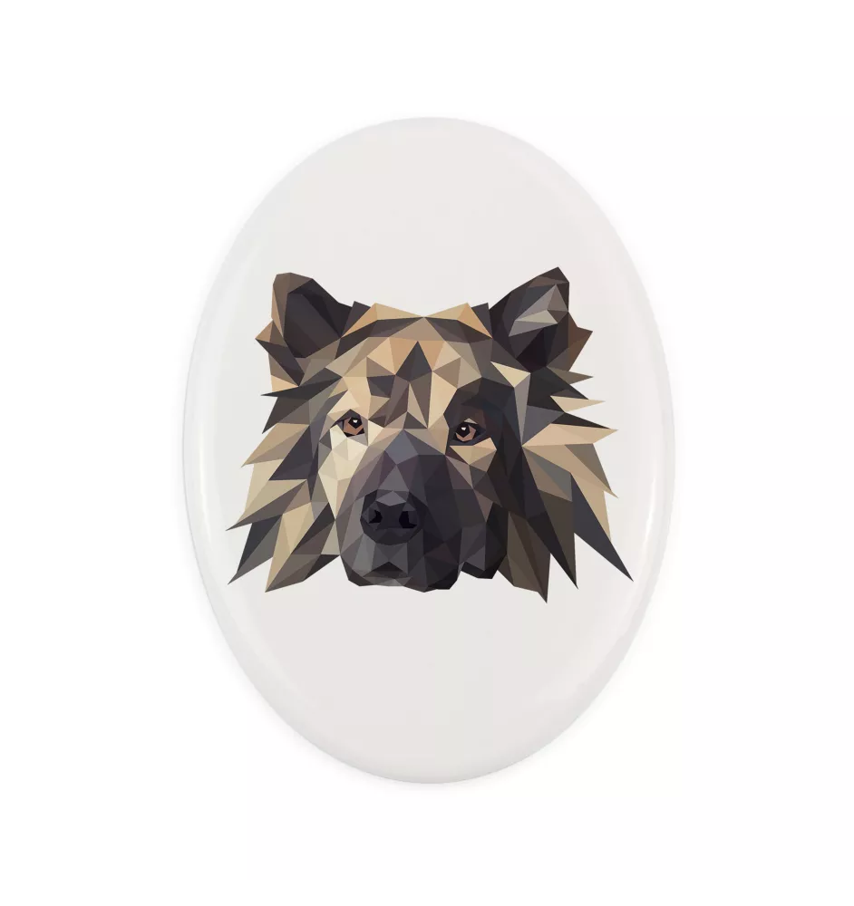 Eurasier płytka geometryczna Art-Dog