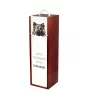 Eurasian, Eurasier - geometric box with a picture and inscription for wine by Art-Dog