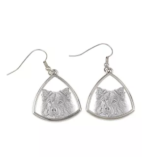 Eurasian, Eurasier - dog earrings, hanging earrings with a picture, personalized jewelry with Art-Dog brand print