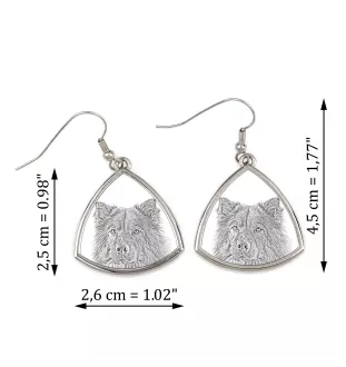 Eurasier - boucles d'oreilles avec chien, boucles d'oreilles pendantes avec photo, bijoux personnalisés avec impression de la marque Art-Dog