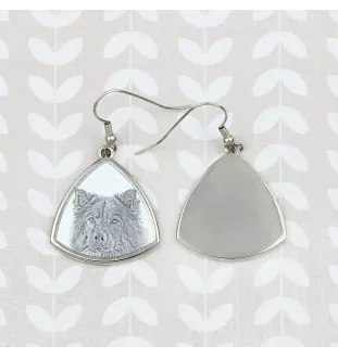 Eurasier - Hund Ohrringe, hängende Ohrringe mit Bild, personalisierter Schmuck mit dem Aufdruck der Marke Art-Dog