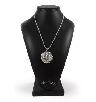 Fila Brasileiro - necklace with a dog, dog pendant on a silver chain, unique jewelry from the Art-Dog brand