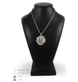 Fila Brasileiro - necklace with a dog, dog pendant on a silver chain, unique jewelry from the Art-Dog brand