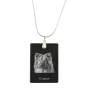Eurasian, Eurasier - Crystal pendant with dog, silver necklace with photo, personalised pendant by Art-Dog brand