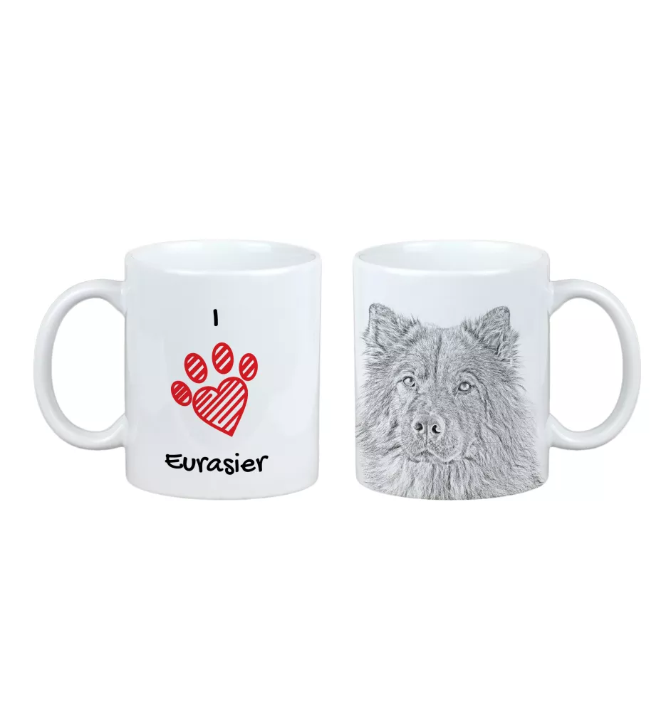 Eurasier - tasse avec chien, une tasse adorable avec une illustration, un cadeau avec votre photo de la marque Art-Dog