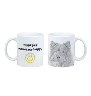 Eurasier - tasse avec chien, une tasse joyeuse pour les amoureux des chiens, un cadeau personnalisé de la marque Art-Dog