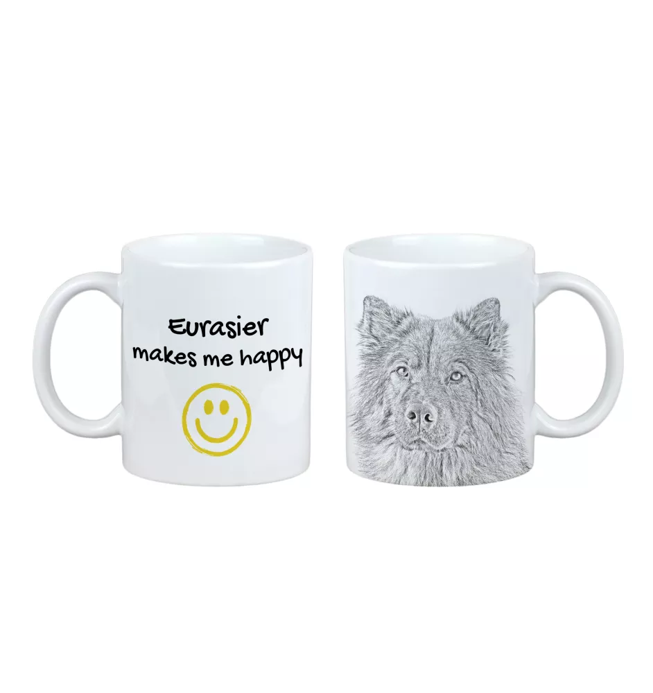 Eurasier - tasse avec chien, une tasse joyeuse pour les amoureux des chiens, un cadeau personnalisé de la marque Art-Dog