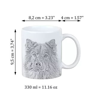 Eurasier - Tasse mit Hund, fröhliche Tasse für Hundeliebhaber, personalisiertes Geschenk der Marke Art-Dog