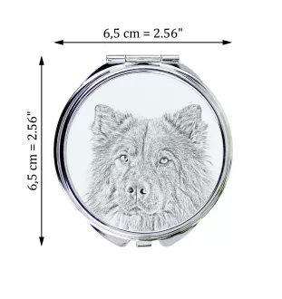Eurasier lusterko ze zdjęciem psa Art-Dog