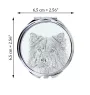 Eurasier - miroir de poche avec chien, miroir personnalisé pour sac à main, miroir compact avec impression de la marque Art-Dog
