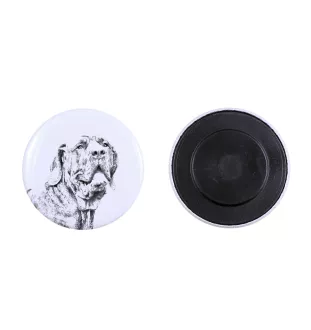 Fila Brasileiro, Brasilianischer Mastiff Magnet mit einem Hundepfotenabdruck, außergewöhnlich leicht, starker Magnet, handgefertigtes Produkt der Marke Art-Dog