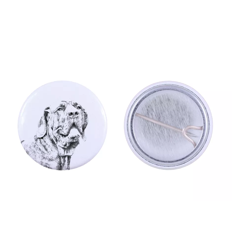 Fila Brasileiro - pin with your dog, add your own photo, Art-Dog brand