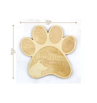 Spitz finlandais - Sous-verre mug, sous-verre gravé avec chien, cadeau pour amoureux des chiens par la marque Art-Dog